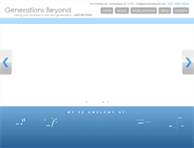 Tablet Screenshot of generationsbeyond.com
